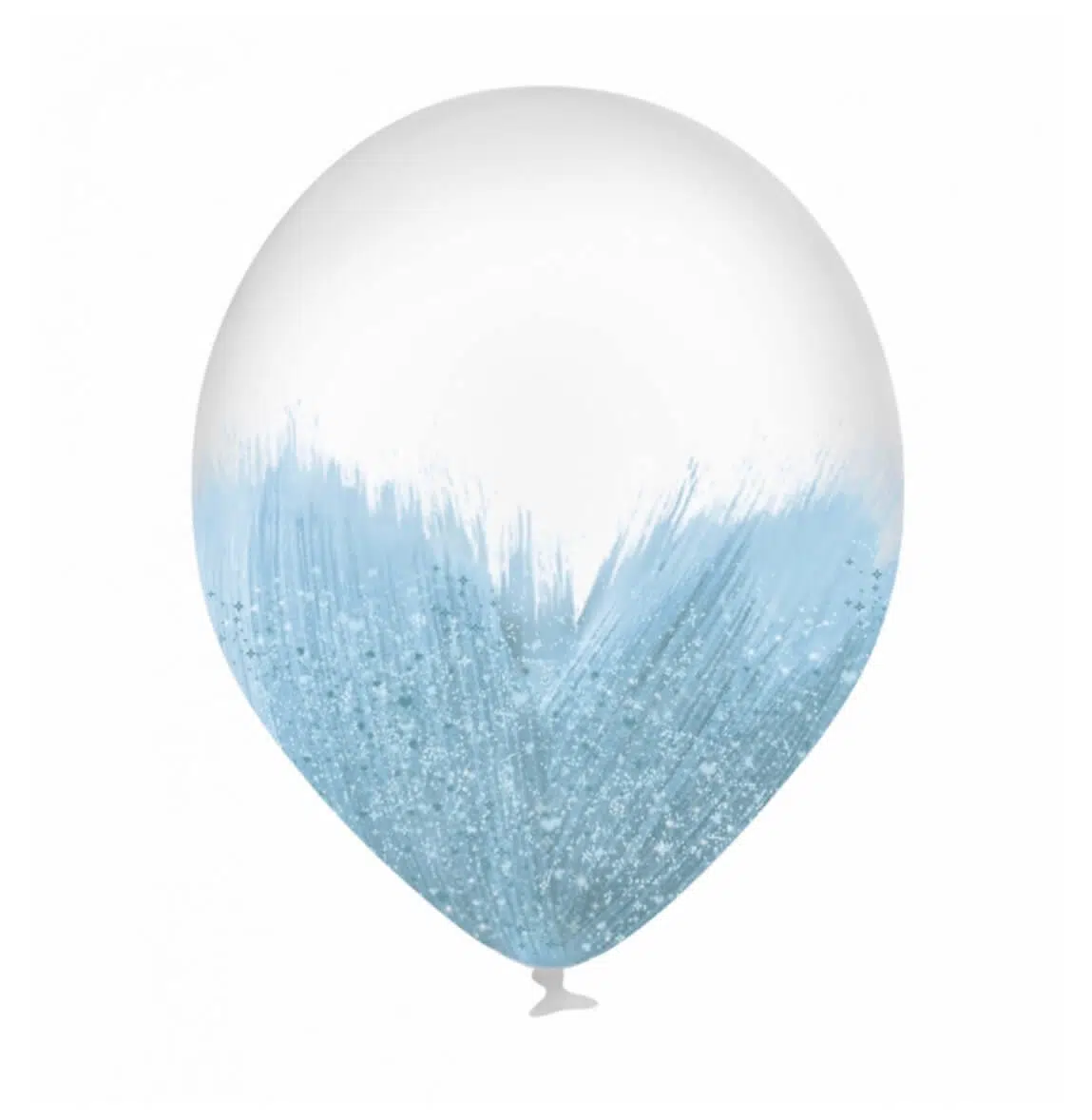 Balon z niebieskimi akcentami