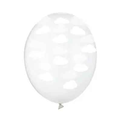 Balon z chmurkami na tle