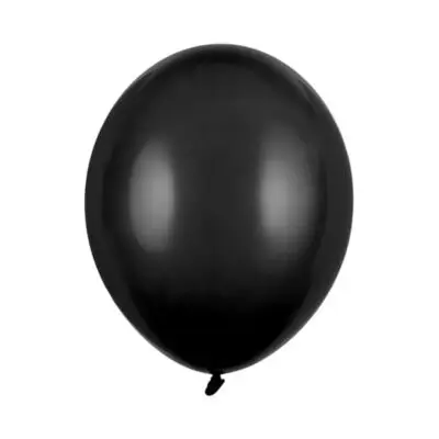 Czarny balon na białym tle