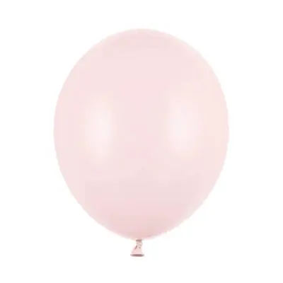 Różowy balon w białym tle