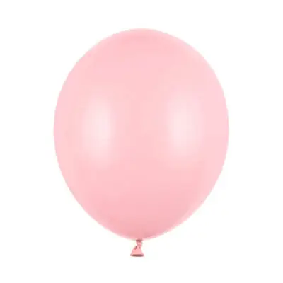 Różowy balon w białym tle