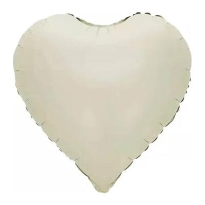 Balon foliowy Serce, 45 cm, Satin Cream