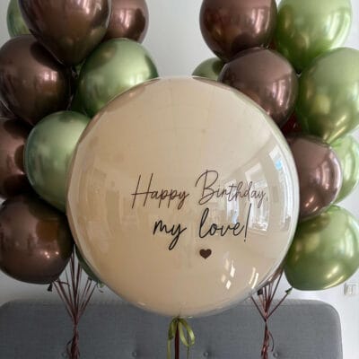Duży balon z personalizowanym napisem