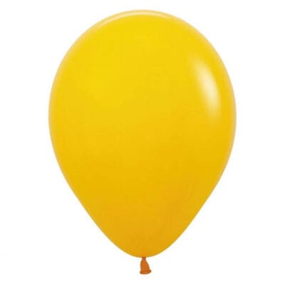 Balony lateksowy 30 cm, Miodowo-żółte, napełniony helem
