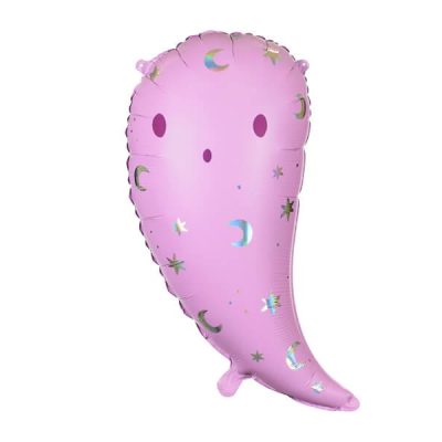 Różowy balon w kształcie ducha
