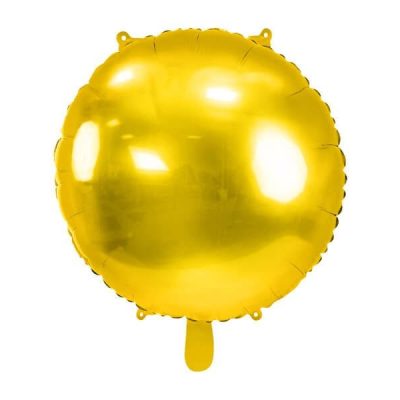 Złoty balon w kształcie okręgu