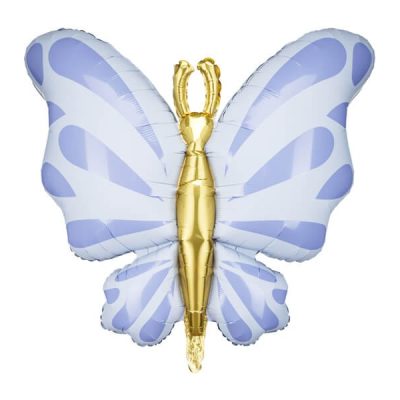 Balon foliowy Motyl, 69x69 cm, błękit