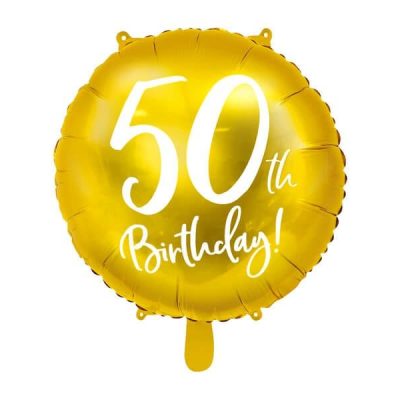 Złoty balon na 50. urodziny