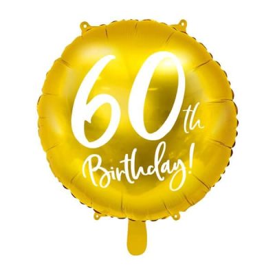 Złoty balon na 60. urodziny