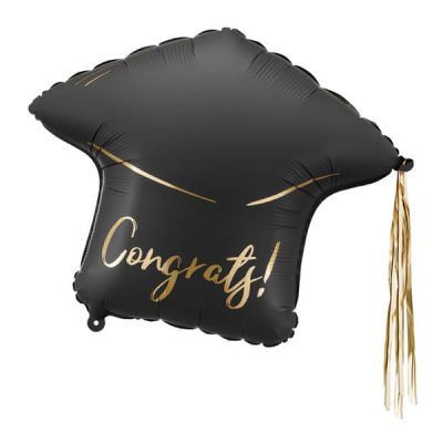Balon foliowy Czapka "Congrats!", 60x55 cm
