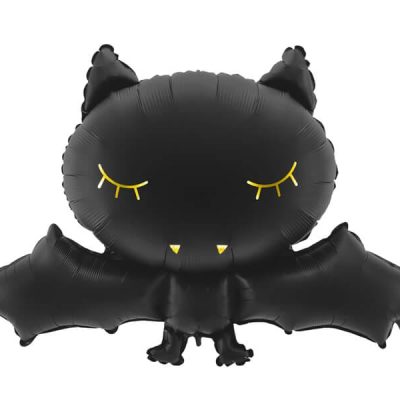 Czarna balonowa sowa z skrzydłami