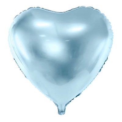 Srebrny balon w kształcie serca