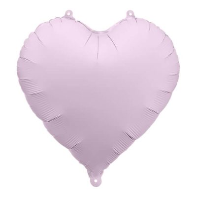 Różowy balon w kształcie serca