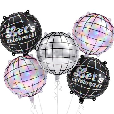 Zestaw balonów foliowych Kule Disco