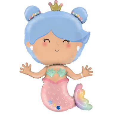 Balon foliowy Syrenka, 84 cm