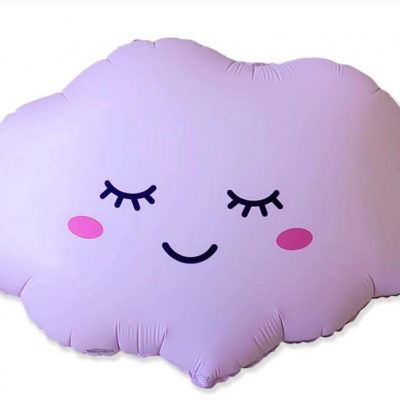 Balon foliowy Chmurka, 57x70 cm, matowa Pink