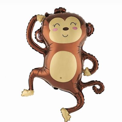 Balon foliowy Małpka, 61x78 cm