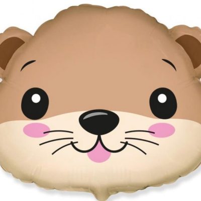 Balon foliowy Wydra (głowa), 52x63 cm