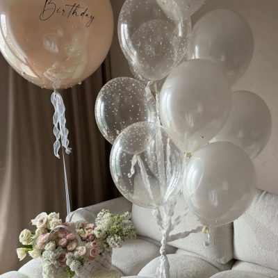 Zestaw balonów dla niej "Perła"