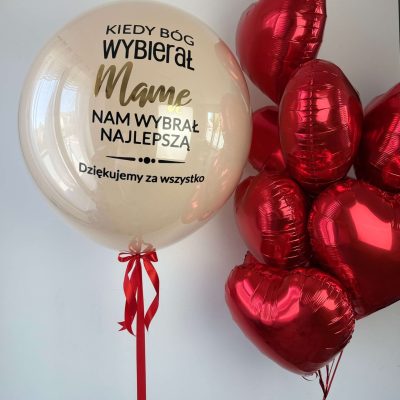 Zestaw balonów dla niej "Dziękujemy za wszystko"