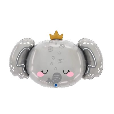 Balon Foliowy Słodki Słoń Baby Szary, 69 cm