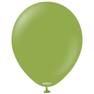 Balony lateksowy 30cm, Standard Matcha, napełniony helem