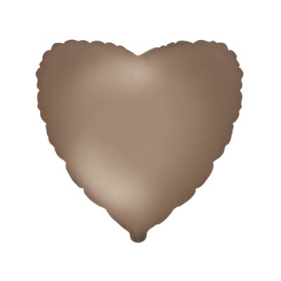 Balon foliowy Serce, 45 cm, Matte Starlight Gold
