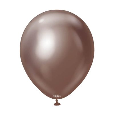 Balony lateksowy 30cm, Mirror Chocolate, napełniony helem