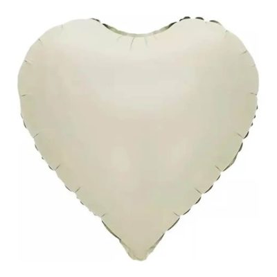 Balon foliowy Serce, 45 cm, Satin Cream