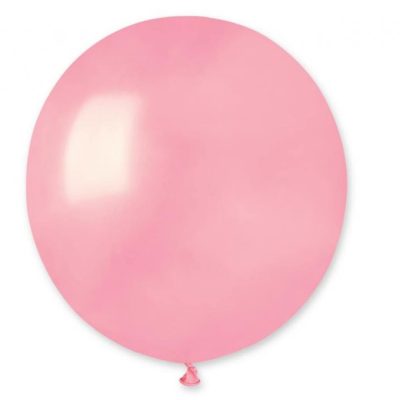 Balony lateksowy 48 cm, Pastelowe Jasno Różowe, napełniony helem