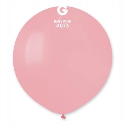 Balony lateksowy 48 cm, Różowy delikatny, napełniony helem