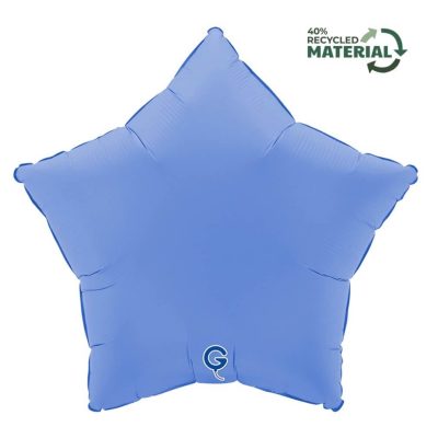 Balon foliowy Gwiazdka, 45 cm, Soft Matte Lotus Blue