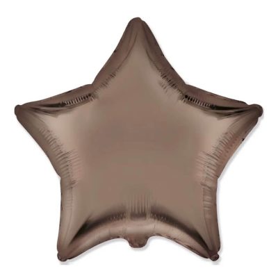 Balon foliowy Gwiazdka, 45 cm, Matte Starlight Gołd
