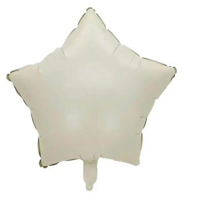 Balon foliowy Gwiazdka, 45 cm, Satin Cream