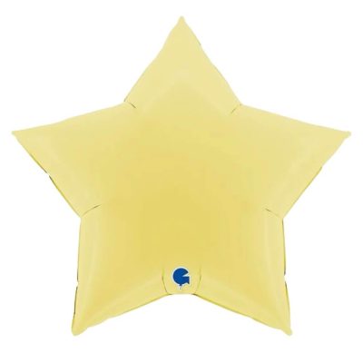 Balon foliowy Serce, 91 cm, Matte Yellow