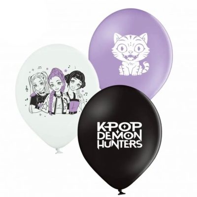 Balon lateksowy, 30 cm, K-POP Demon Hunters, Mix kolorów