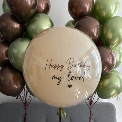 Duży balon z personalizowanym napisem