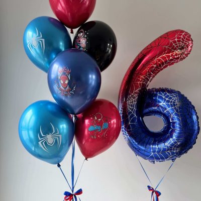 Balony z motywem Spider-Mana na urodziny
