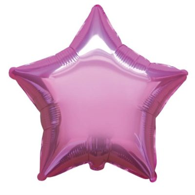 Różowa balonowa gwiazda w kształcie