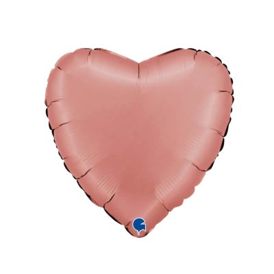 Różowy balon w kształcie serca