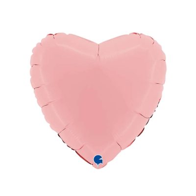 Różowy balon w kształcie serca