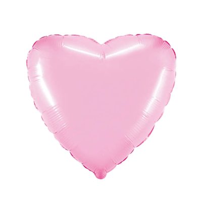 Różowy balon w kształcie serca