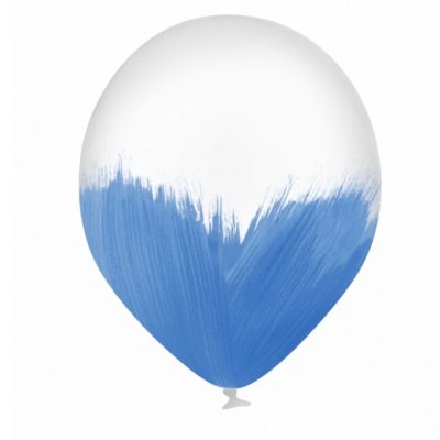Balon z niebieskim wzorem malarskim