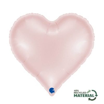 Balon foliowy serce jasno różowe