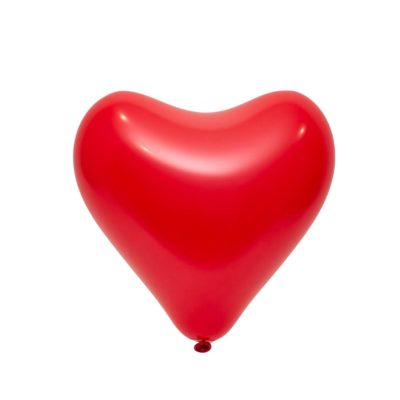 Balon lateksowy serce, czerwone, 30 cm