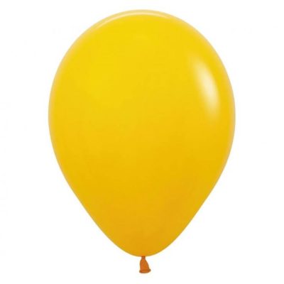 Balony lateksowy 30 cm, Miodowo-żółte, napełniony helem