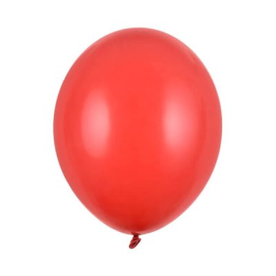Balony lateksowy 30cm, Pastel Poppy Red, napełniony helem