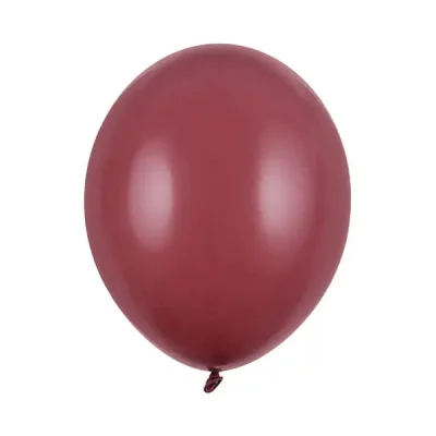 Burgundowy balon na białym tle