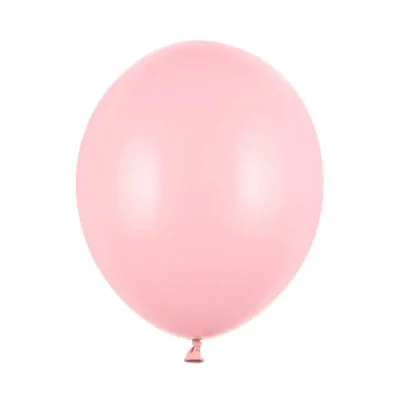 Różowy balon w białym tle