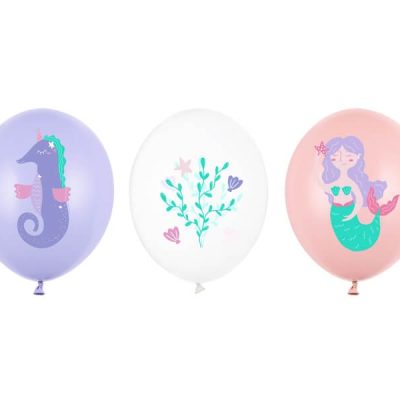 Balony 30 cm, Morski Świat, mix, napełniony helem